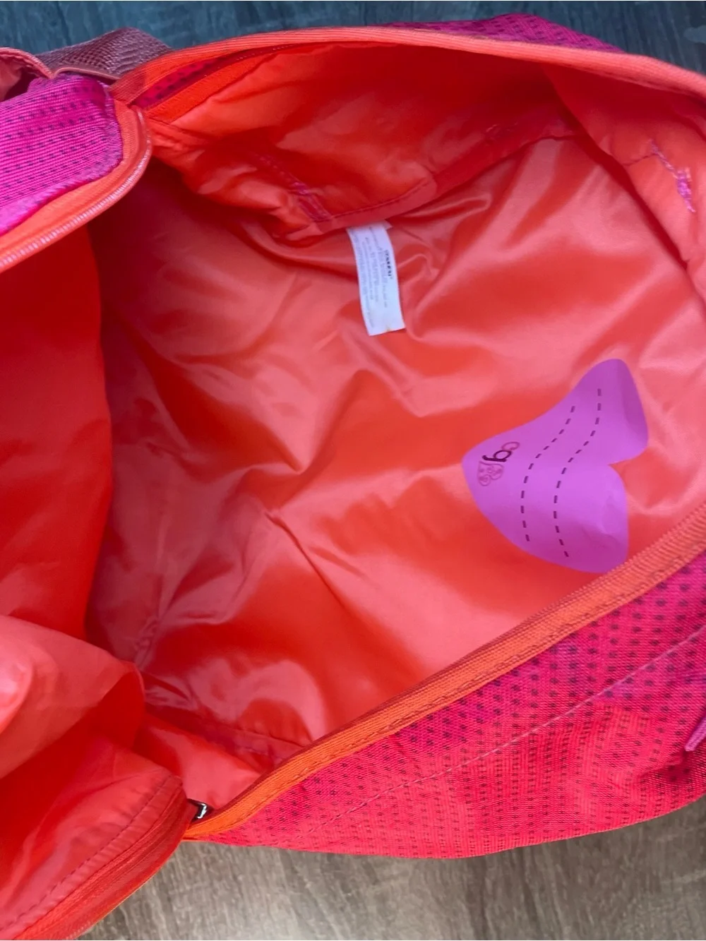 Our Generation Kids Pink and Orange Heart Backpack for 18” Dolls
